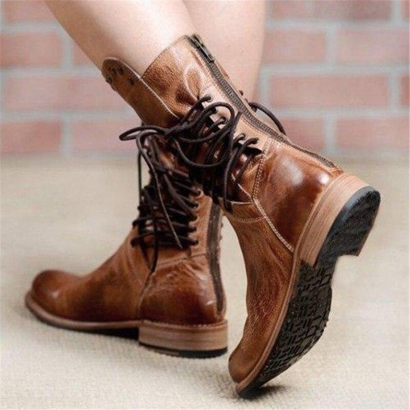SYLVIA | LACE-UP ANKLE BOOTS