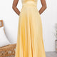 SIOBHAN | PLEATED V-NECK MAXI DRESS