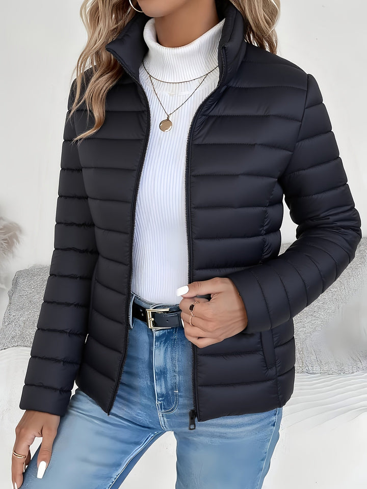 EDITH | Quilted Stand-Collar Transitional Jacket
