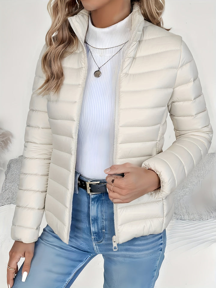 EDITH | Quilted Stand-Collar Transitional Jacket