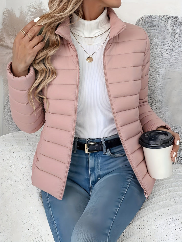 EDITH | Quilted Stand-Collar Transitional Jacket