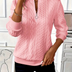 GEORGINA | CABLE KNIT ZIP-UP JUMPER