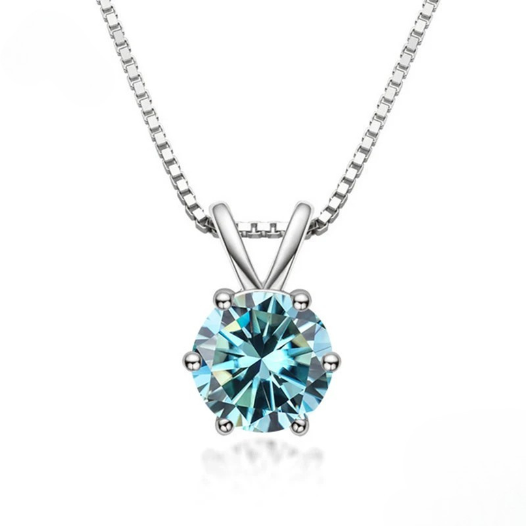 Genevieve | Moissanite Solitaire Necklace