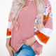 Emer | Lightweight Patchwork Batwing Top