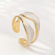 Gwyneth | Gilded Open Wave Ring