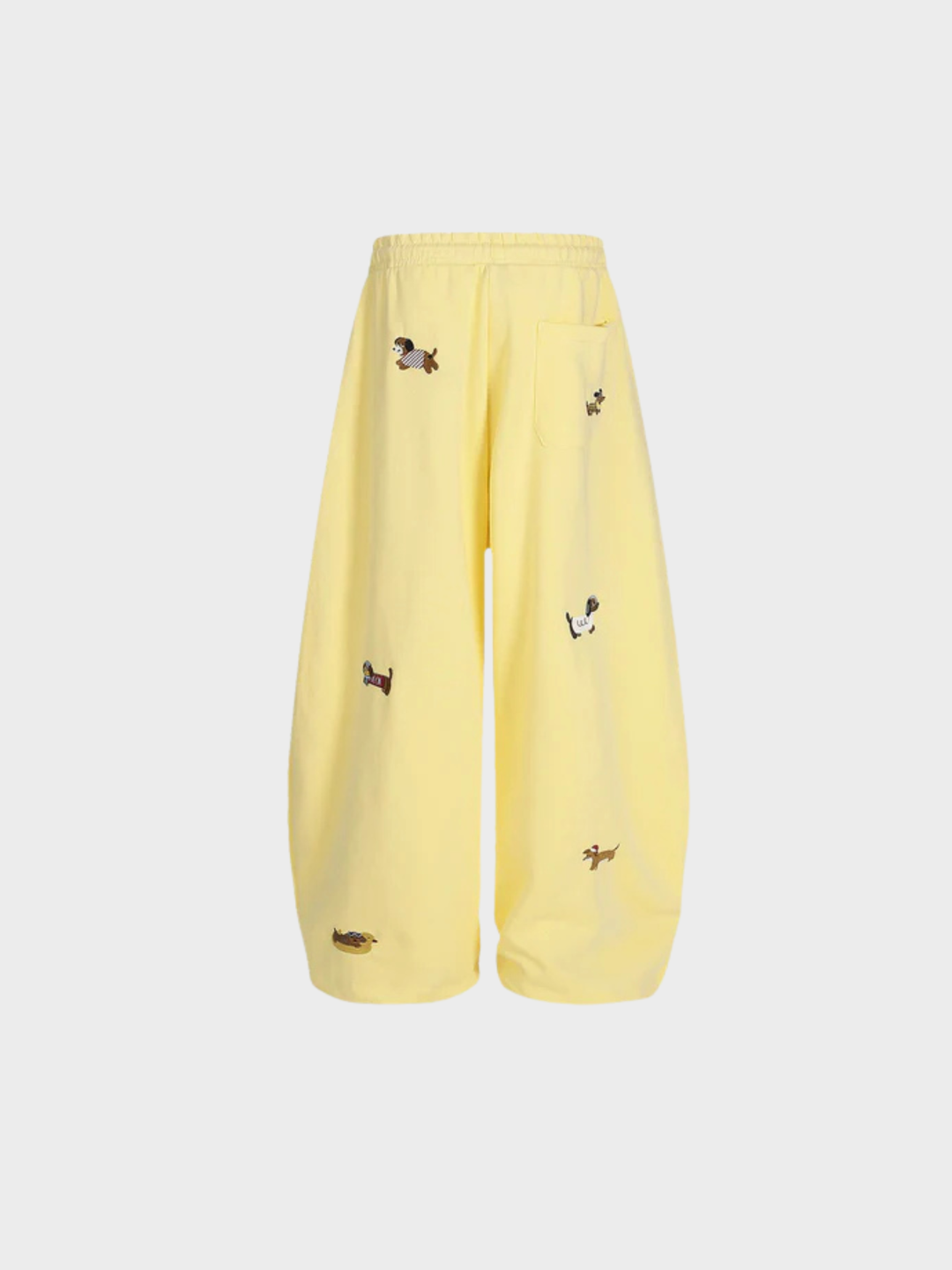 ELSPETH | EMBROIDERED BARREL SWEATPANTS