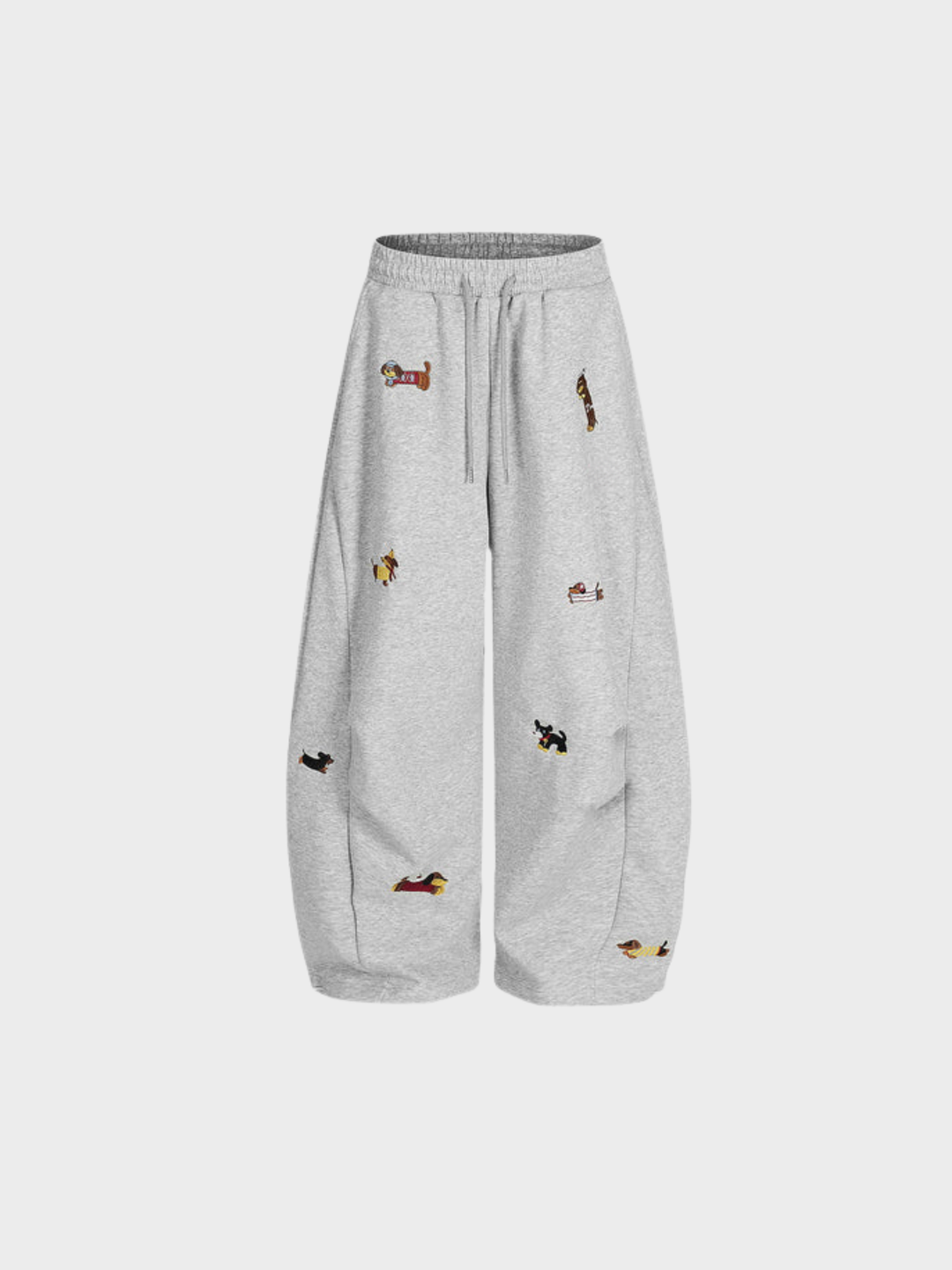 ELSPETH | EMBROIDERED BARREL SWEATPANTS