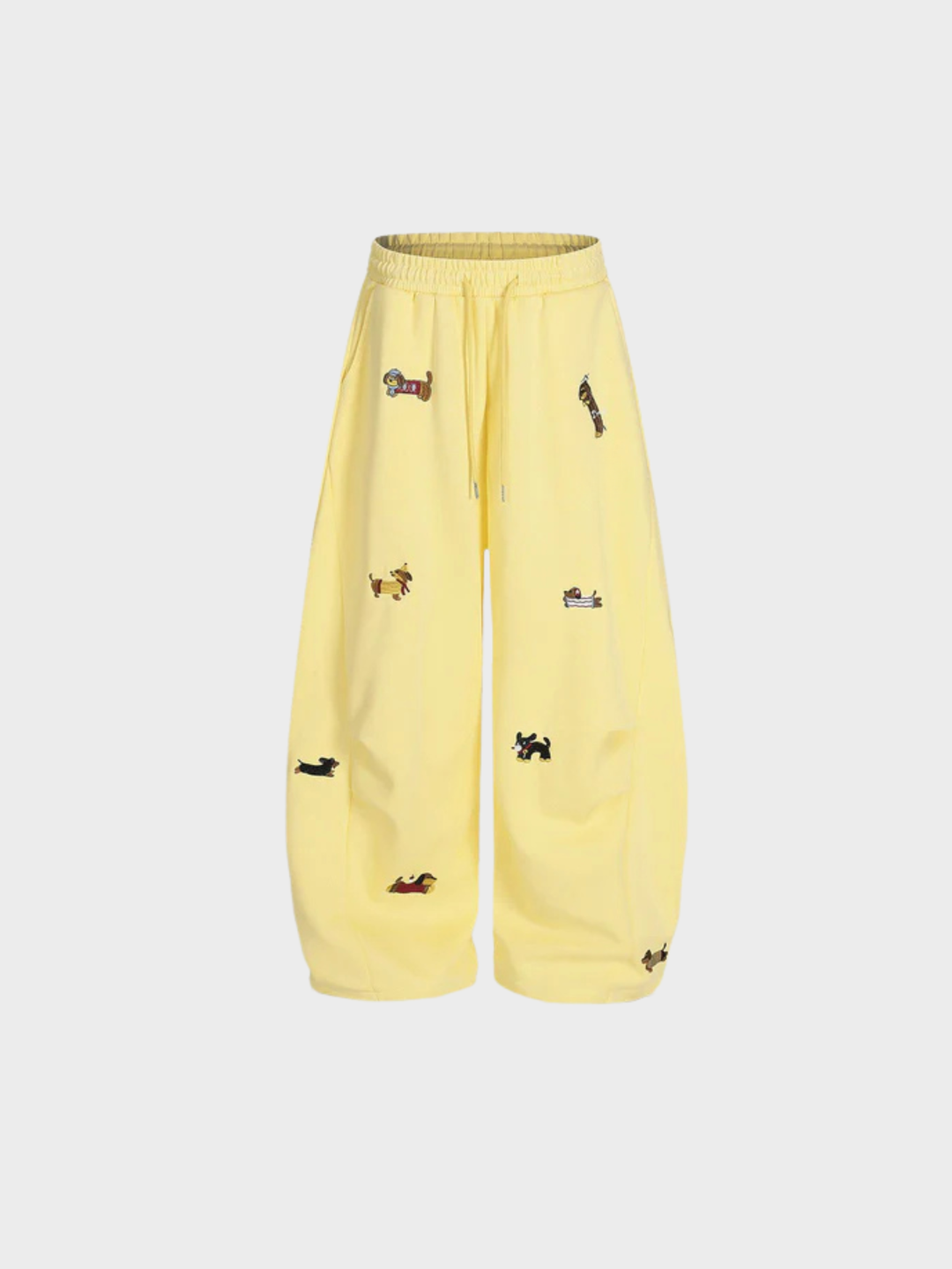 ELSPETH | EMBROIDERED BARREL SWEATPANTS