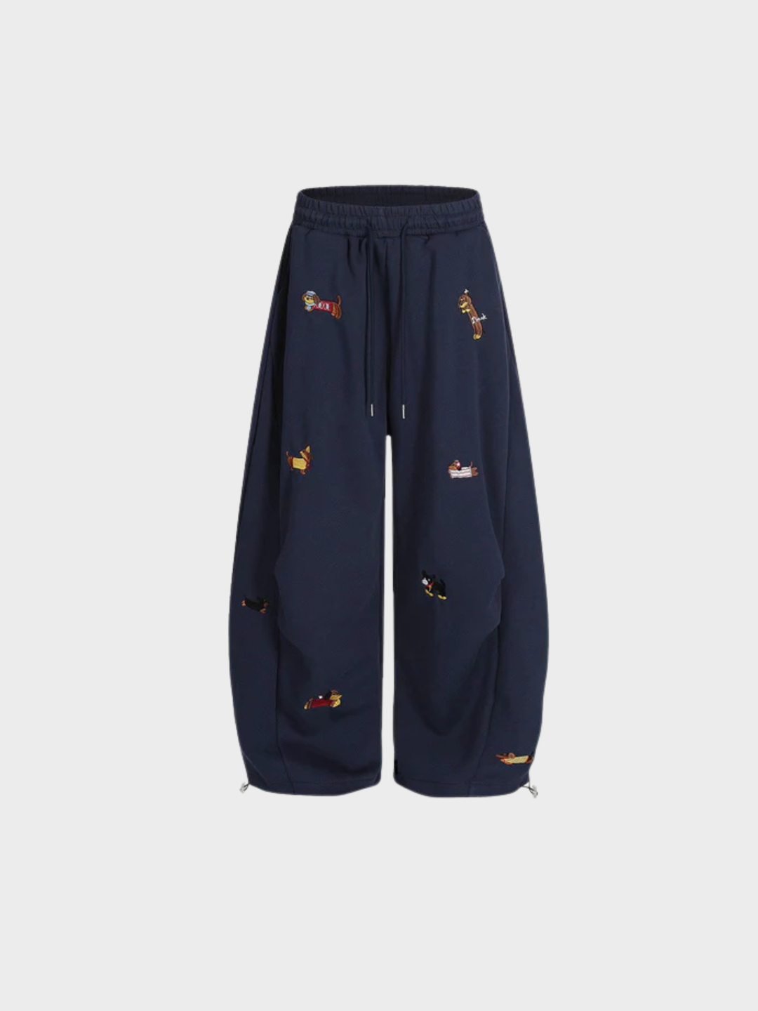 ELSPETH | EMBROIDERED BARREL SWEATPANTS
