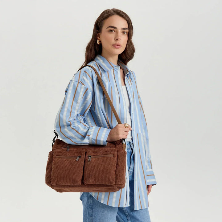 Corduroy Crossbody Bag