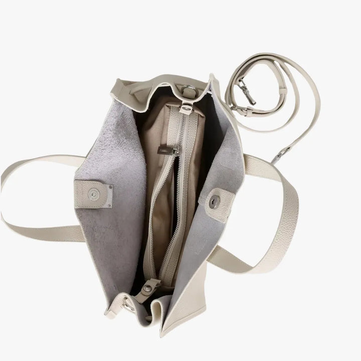 Structured Grained Leather Tote