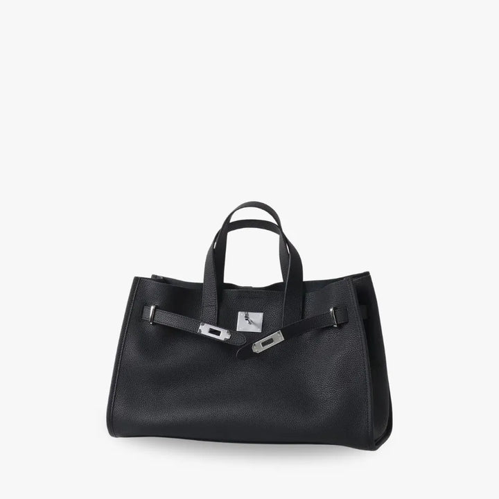 Structured Grained Leather Tote