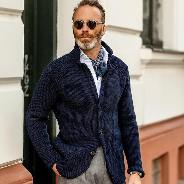 Mens Knitted Cardigan