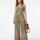 AOIBHEANN | PLEATED FLORAL CHIFFON JUMPSUIT