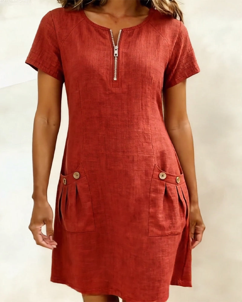 Wren | Relaxed A-Line Midi Dress