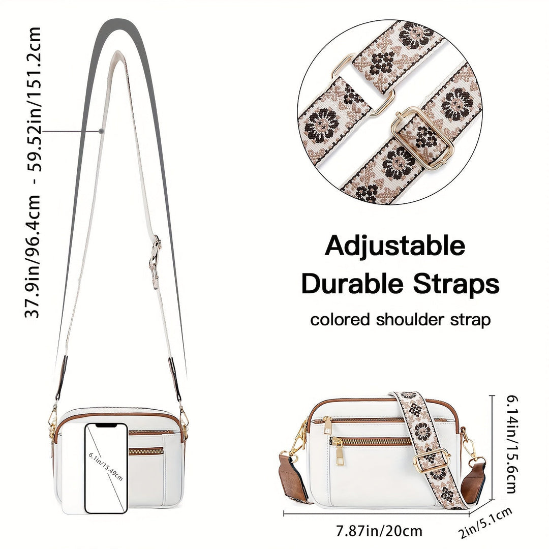 Retro Faux Leather Crossbody Bag