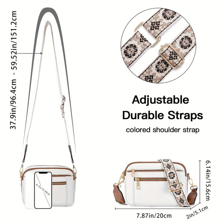 Retro Faux Leather Crossbody Bag
