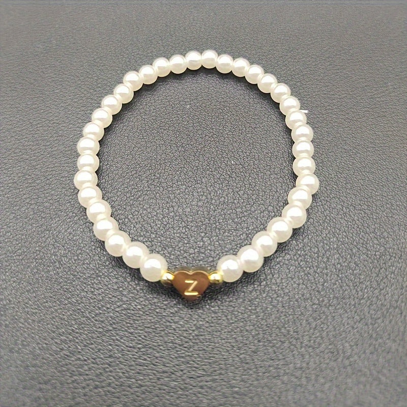 Abigail | Heart Initial Bracelet (A–Z)