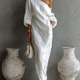 RUAIDHRÍN | OFF-SHOULDER LINEN BLEND MAXI DRESS
