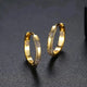 Cora | Vintage Circle Earrings with Gold Flower