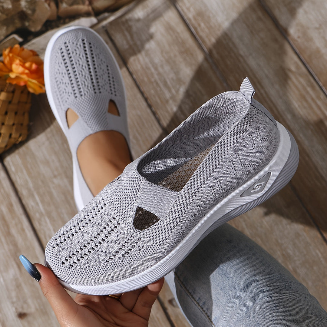 MURIEL | KNIT PLATFORM TRAINERS