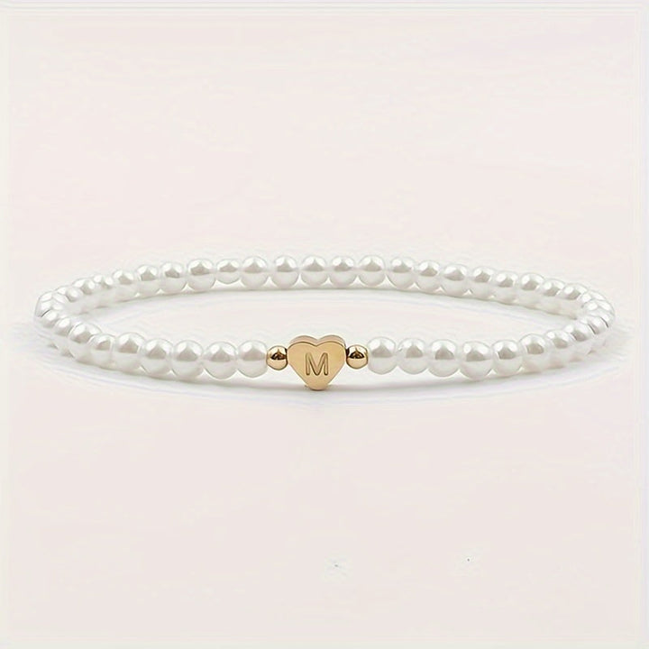 Abigail | Heart Initial Bracelet (A–Z)