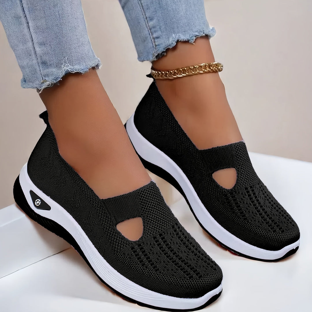 MURIEL | KNIT PLATFORM TRAINERS
