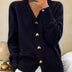 PENELOPE | V-NECK CHUNKY KNIT CARDIGAN