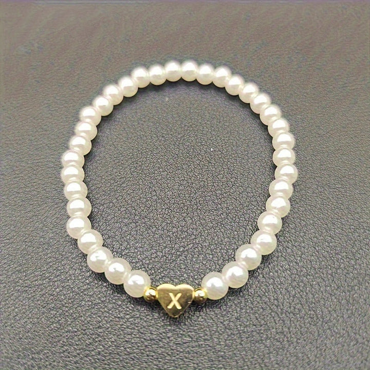 Abigail | Heart Initial Bracelet (A–Z)