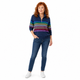ELEANOR | STRIPED COTTON-BLEND ZIP-NECK JUMPER