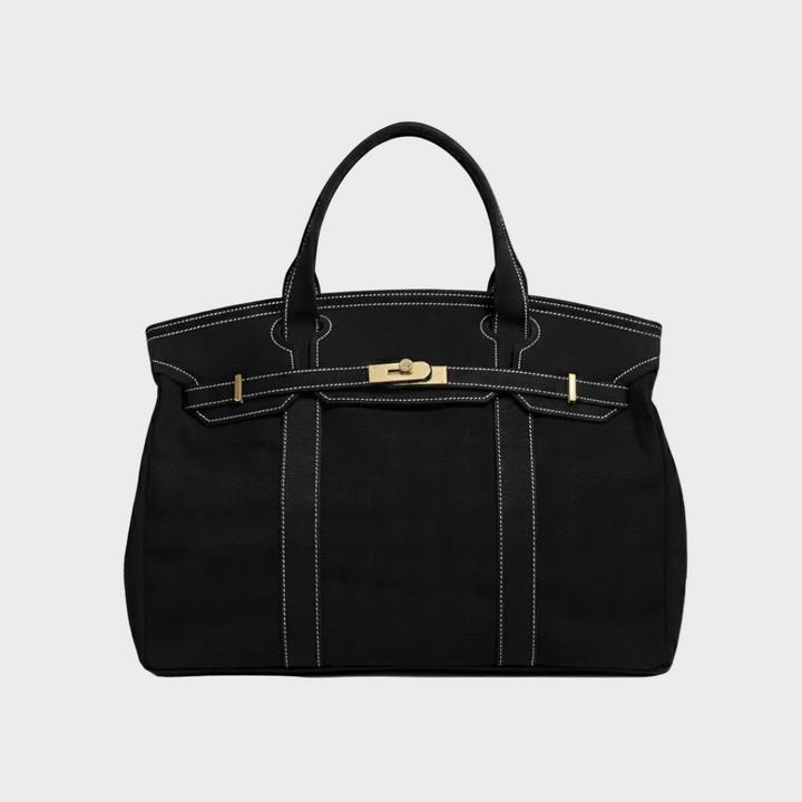 Water-Resistant Canvas Shopper Tote