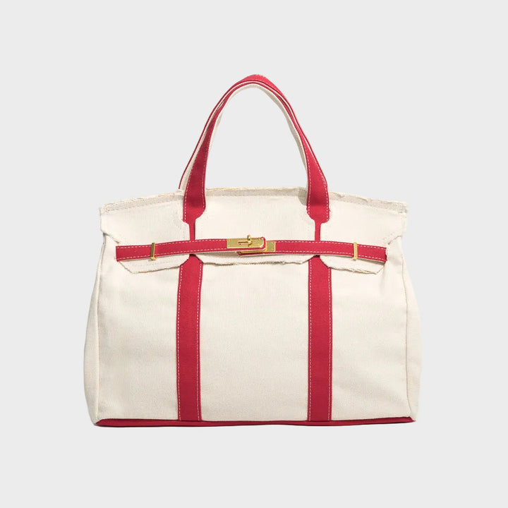 Water-Resistant Canvas Shopper Tote