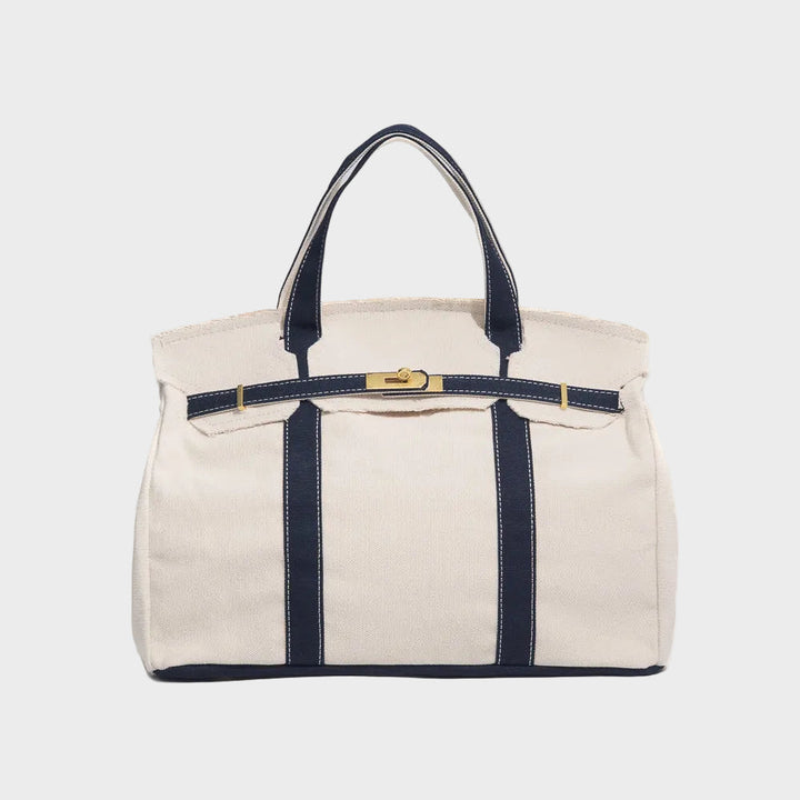 Water-Resistant Canvas Shopper Tote