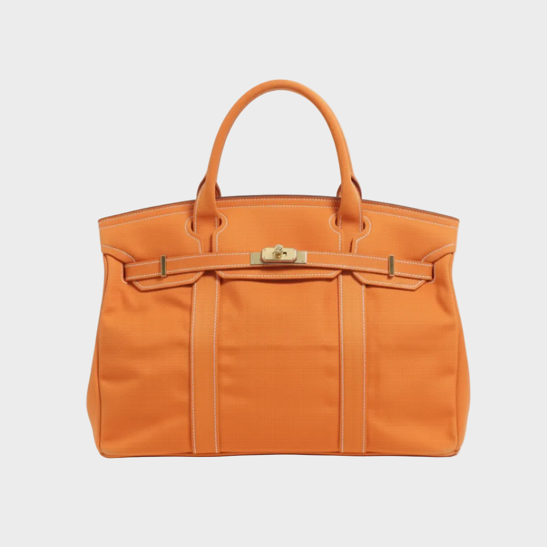 Water-Resistant Canvas Shopper Tote