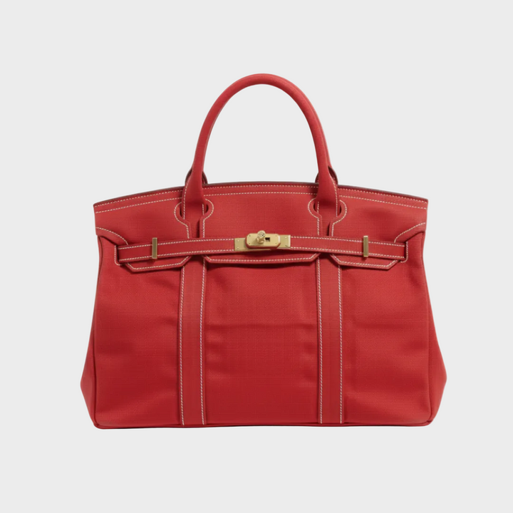 Water-Resistant Canvas Shopper Tote