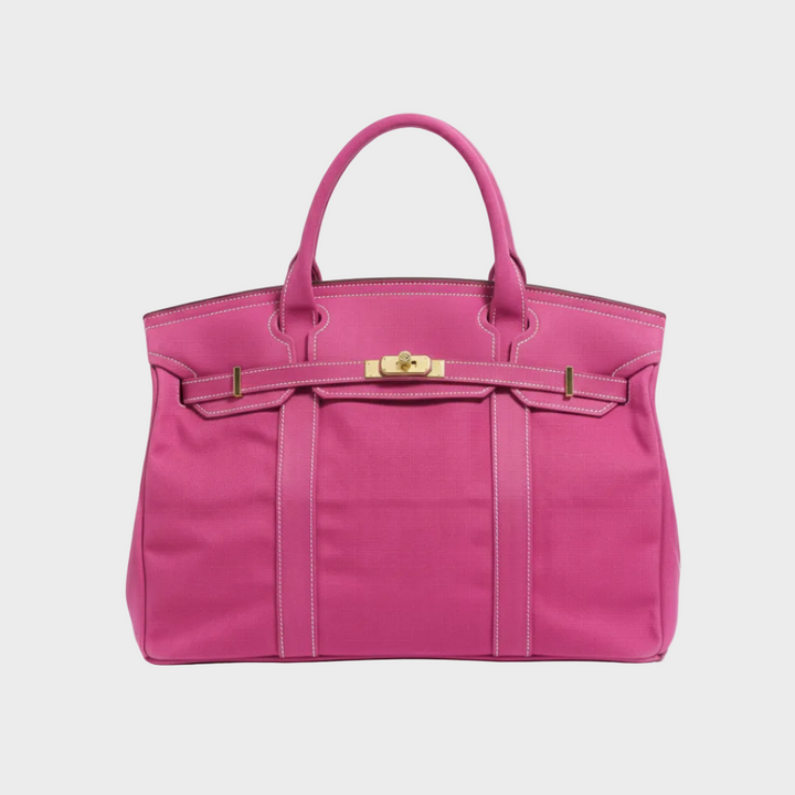 Water-Resistant Canvas Shopper Tote