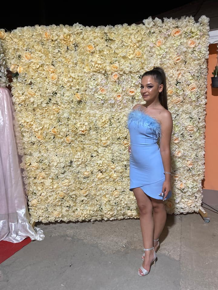 ANIELA | Tiered Satin Midi Dress