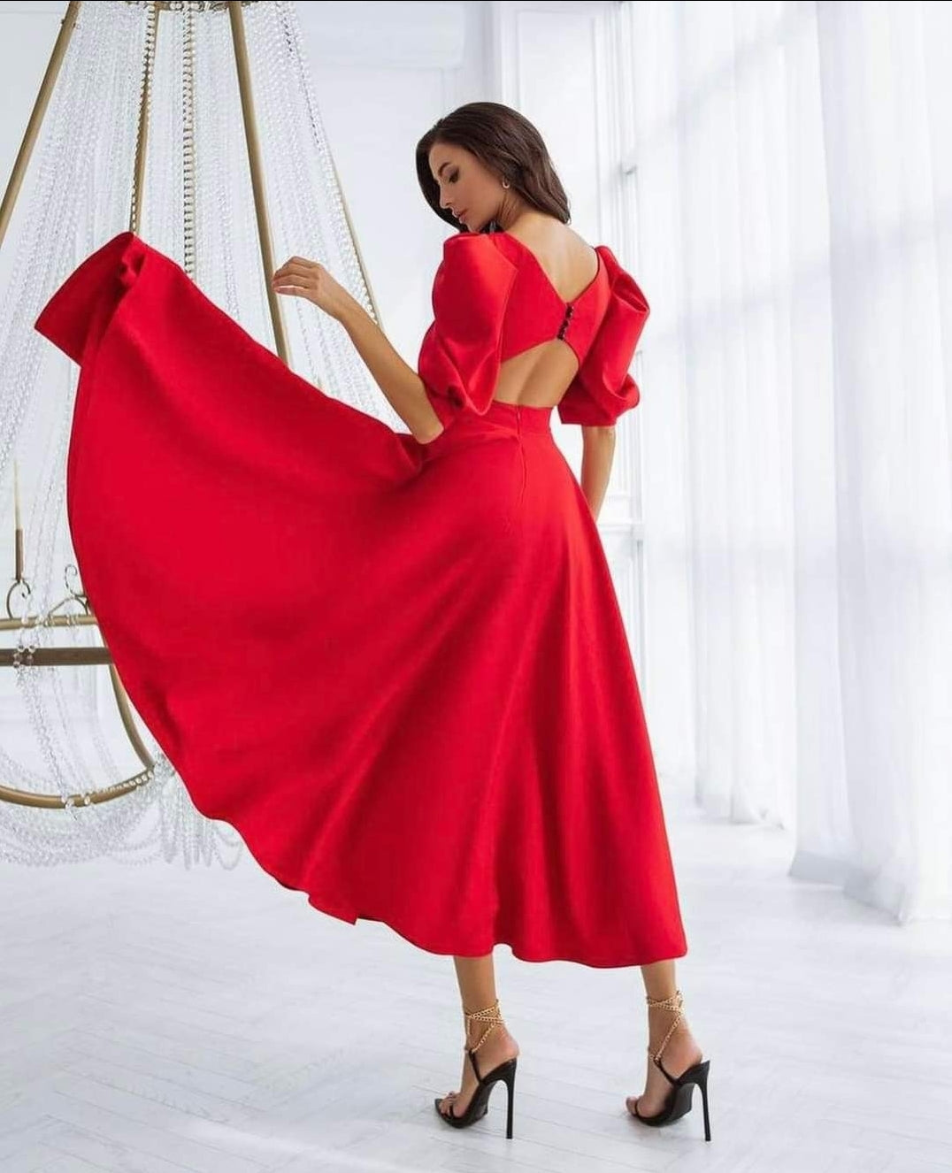 ELEANOR | ELEGANT MIDI OCCASION DRESS