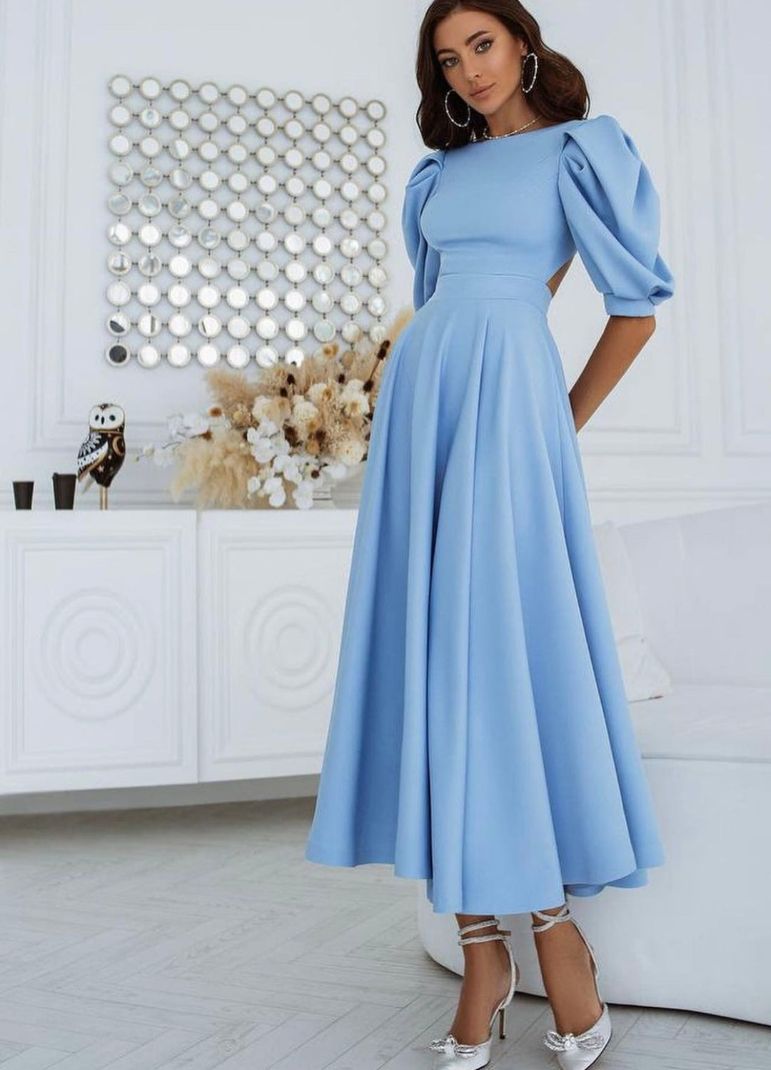 ELEANOR | ELEGANT MIDI OCCASION DRESS