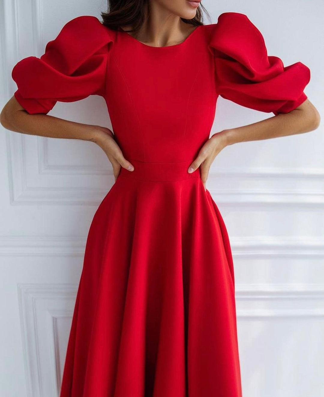 ELEANOR | ELEGANT MIDI OCCASION DRESS