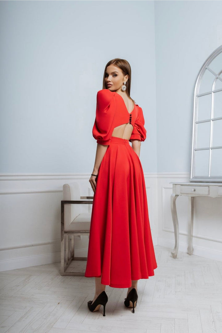 ELEANOR | ELEGANT MIDI OCCASION DRESS