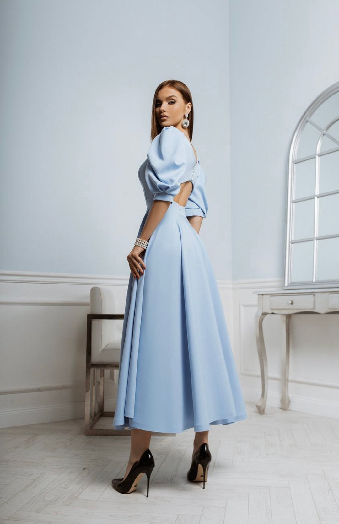 ELEANOR | ELEGANT MIDI OCCASION DRESS