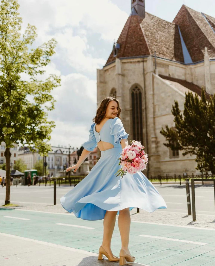ELEANOR | ELEGANT MIDI OCCASION DRESS