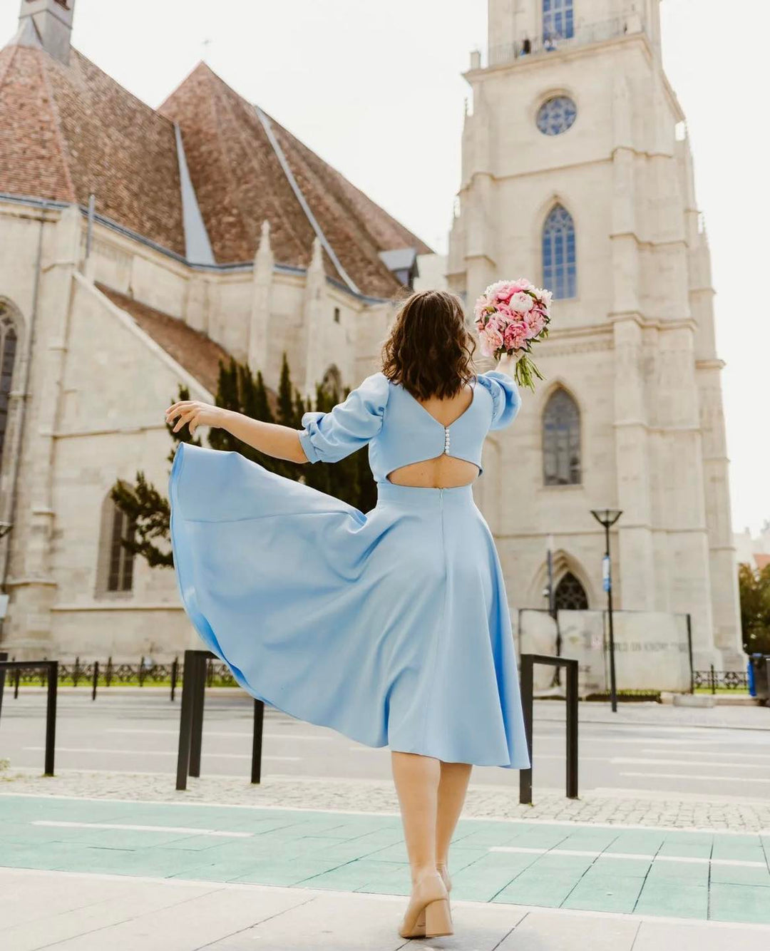 ELEANOR | ELEGANT MIDI OCCASION DRESS