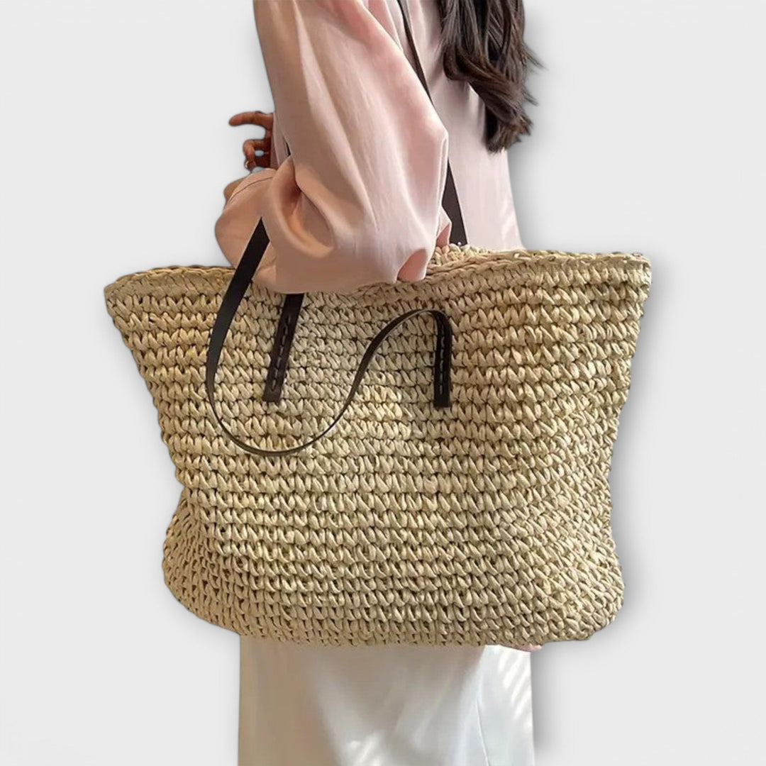 Handwoven Straw Tote Bag