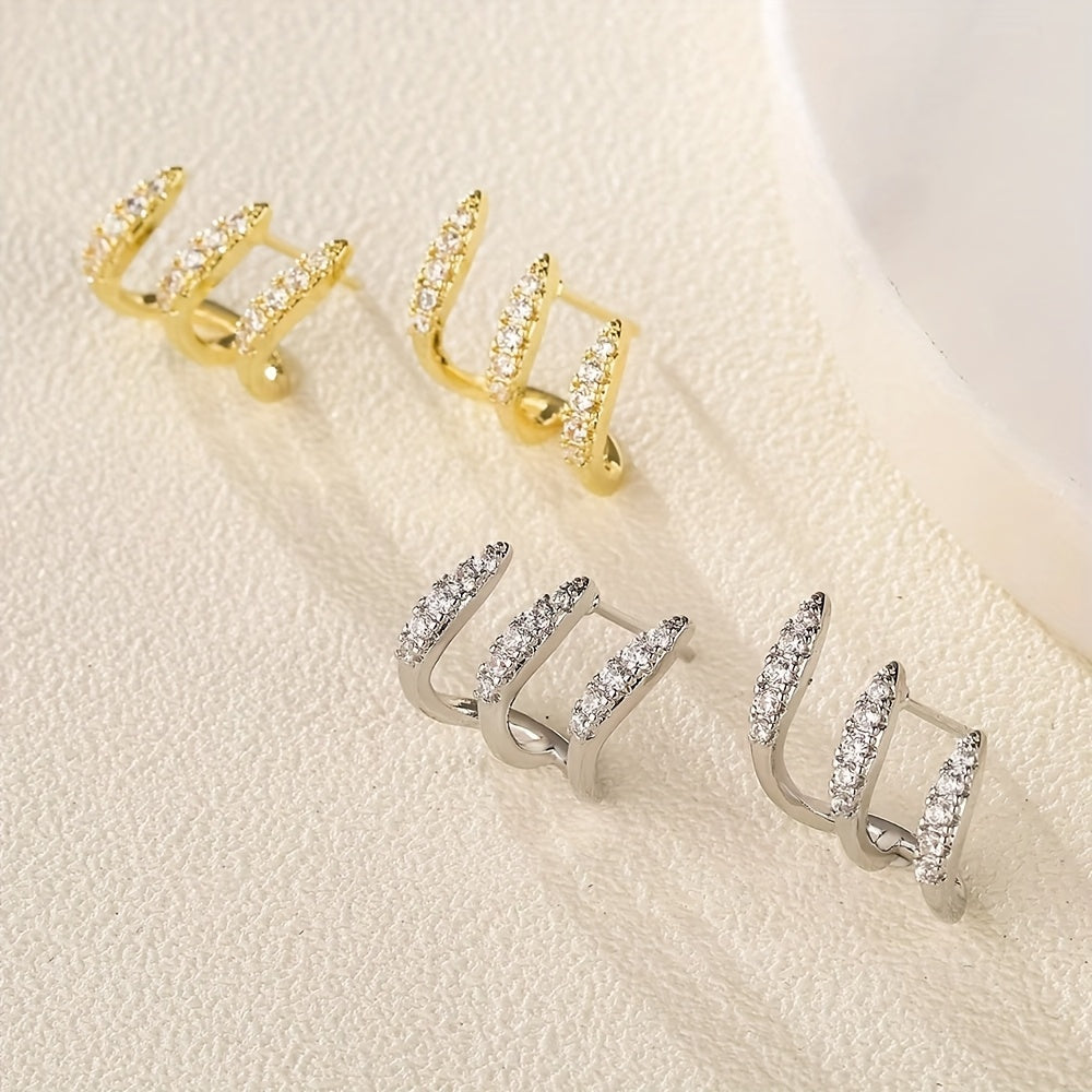 Tamsin | Triple Earrings