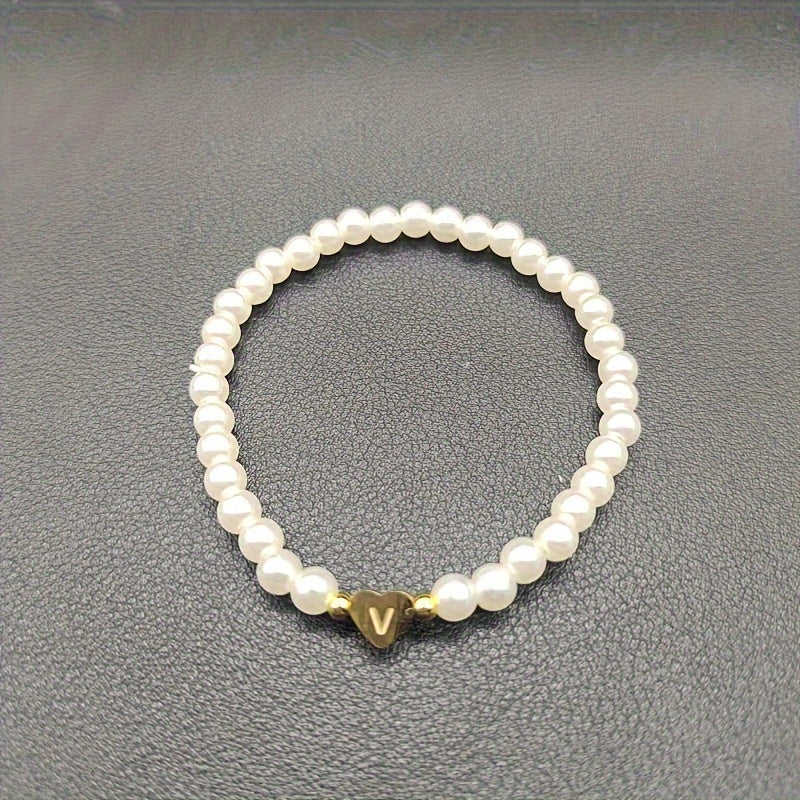 Abigail | Heart Initial Bracelet (A–Z)