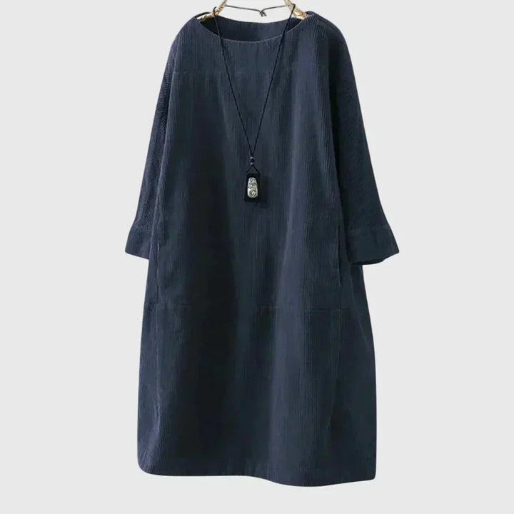 Grace | Relaxed Corduroy Midi Dress