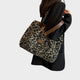 Woven Leopard Print Tote