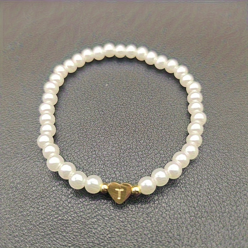 Abigail | Heart Initial Bracelet (A–Z)